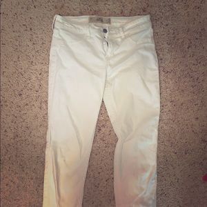 White Hollister Super Skinny Jeans